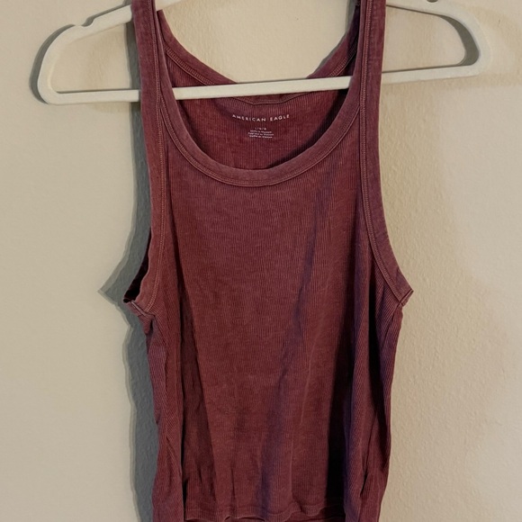 American Eagle Outfitters Maroon Tank Top - Picture 1 of 3